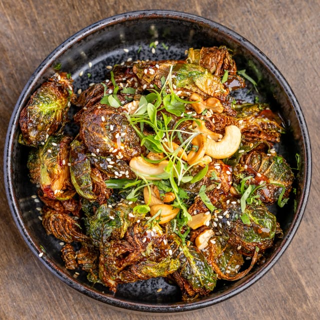 Crispy Brussels.